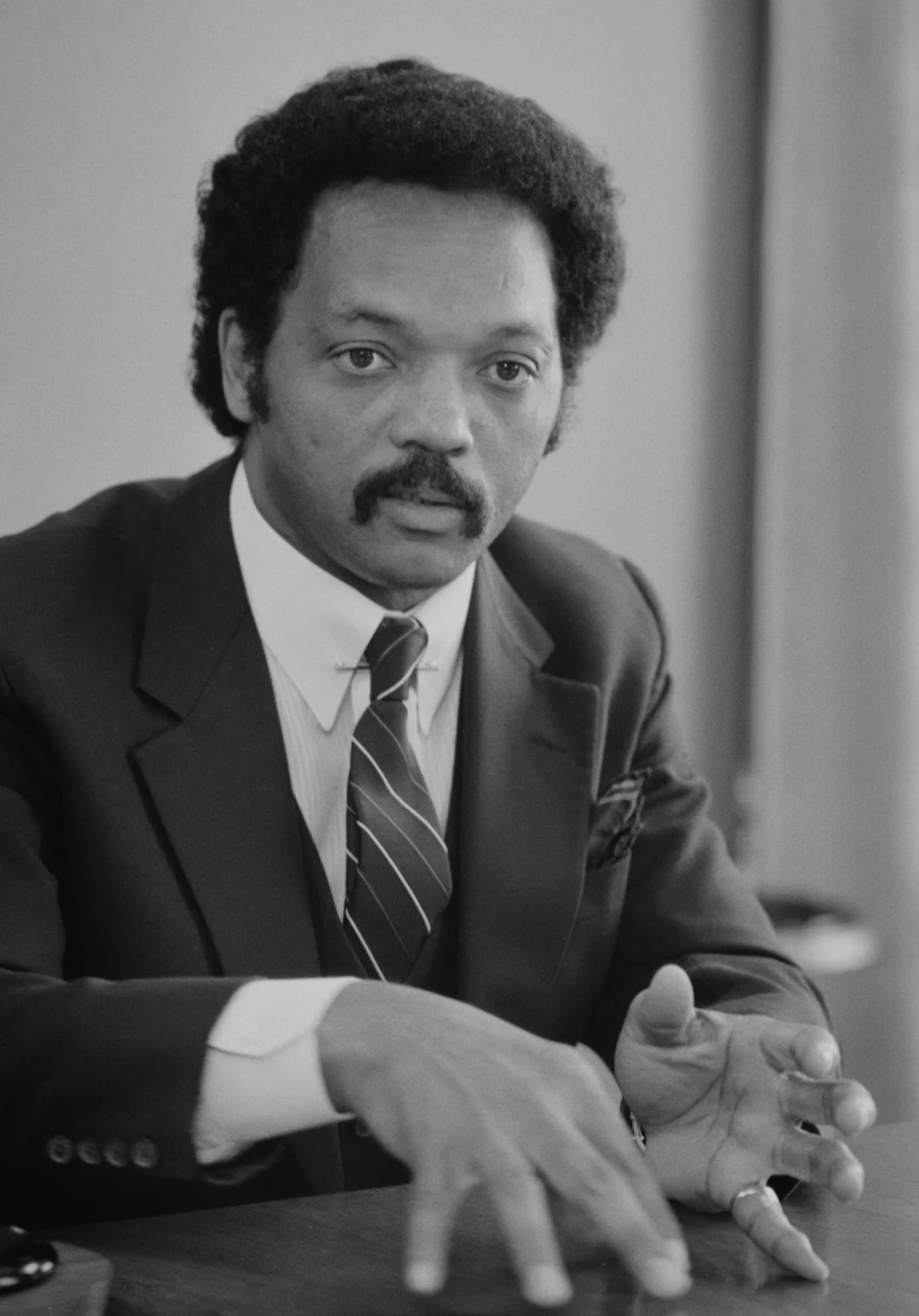 Jesse Jackson, half-length portrait, July 1983