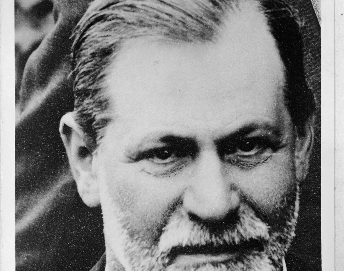 Sigmund Freud, close-cropped bust portrait facing the camera with his signature beard, from a Library of Congress print.