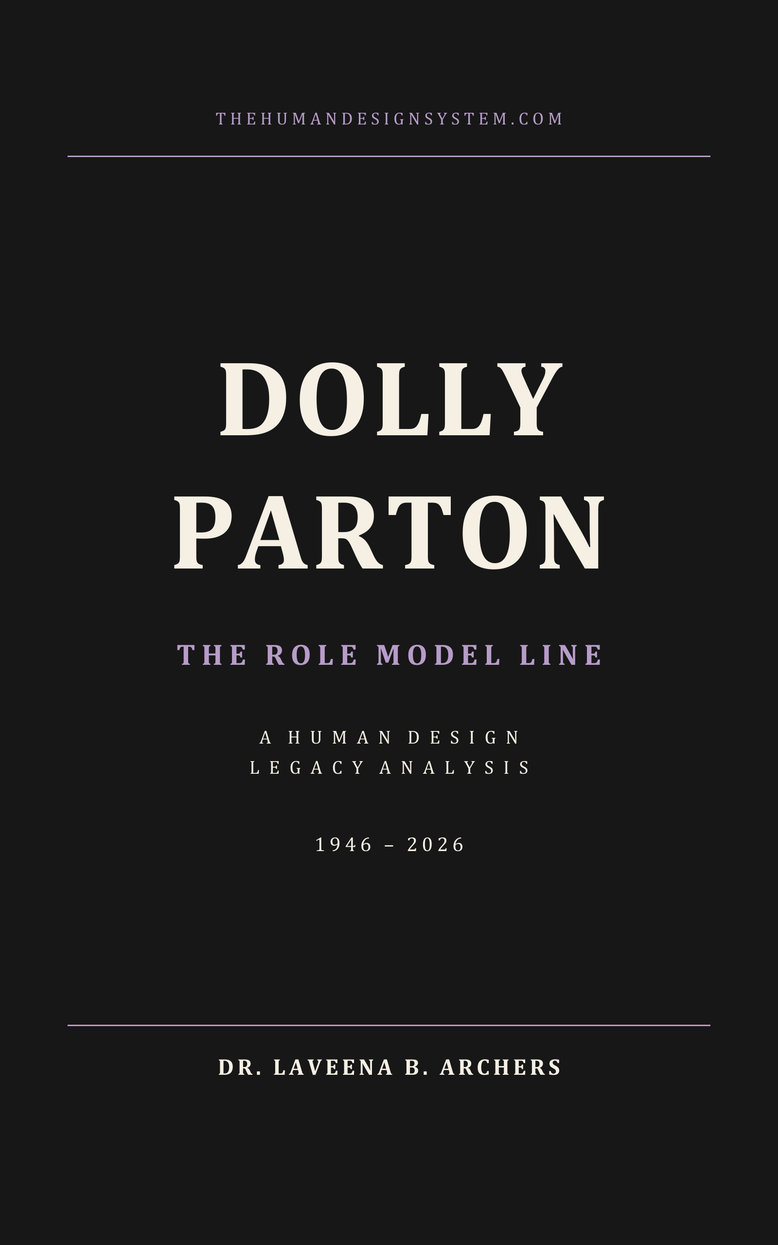 Dolly Parton: The Role Model Line, cover